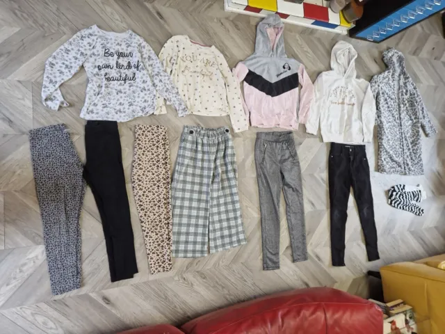Girls Bundle Of Autumn/Winter Clothes Age 9-10 Year Next, Newlook, Primark.