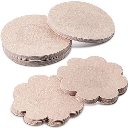 40 Pairs Disposable Nipple Breast Covers Adhesive Breast Pasties Petal Bra