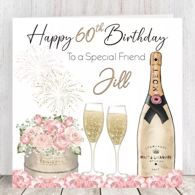 50th 40th 30th Personalised Birthday Card Friend Sister Daughter Niece Female