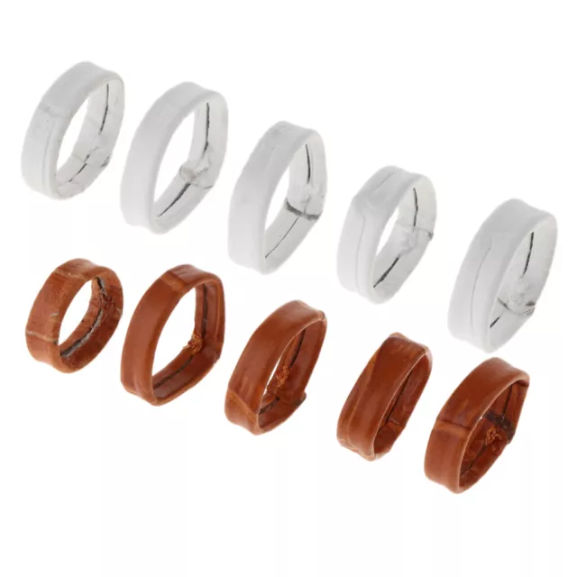 5Pcs Leather Watch Strap Band Buckle Keeper Ring Hoop Loop Holder Retainer