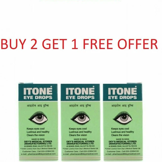 ITONE BEST EYE Drops Ayurvedic Eyes Conjunctvitis Cle 10ml {BUY 2 GET1 ...