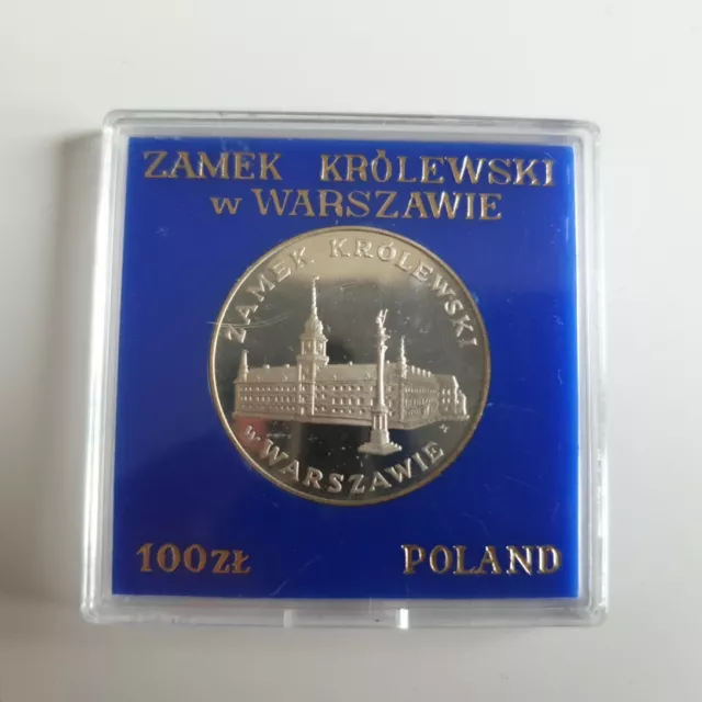 Polen 100 Zloty 1975 Königsschloss mit Sigismundsäule Warschau PP