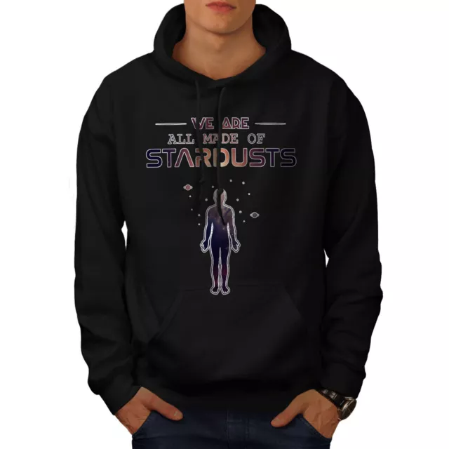Wellcoda Astromomy Stardust Mens Hoodie, People Casual Hooded Sweatshirt
