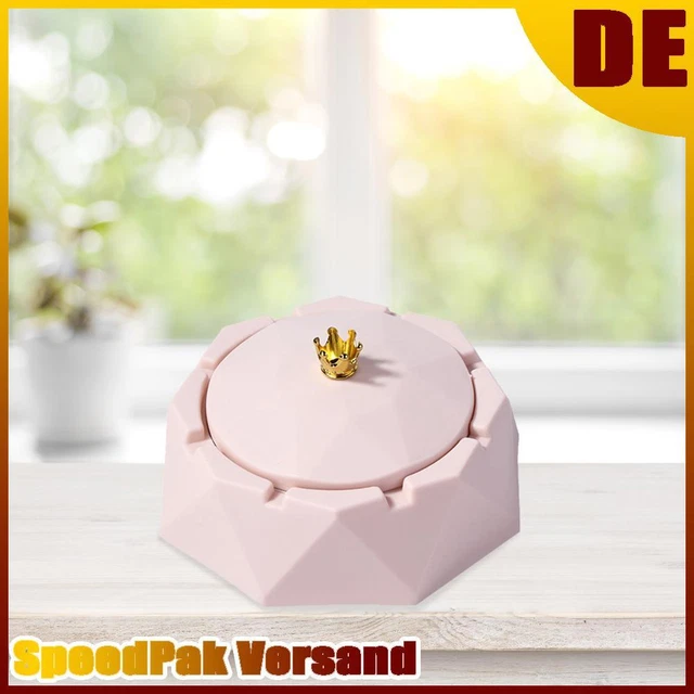 ❥ posacenere nordico corona acciaio inox posacenere lavabile home art decoro (rosa