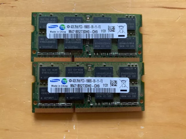 Samsung 4 GB RAM  M471B5273DH0-CH9 (2x)