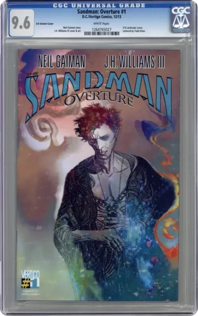 Sandman Overture #1 Williams Wondercon 3-D Variant CGC 9.6 2013 1264765027