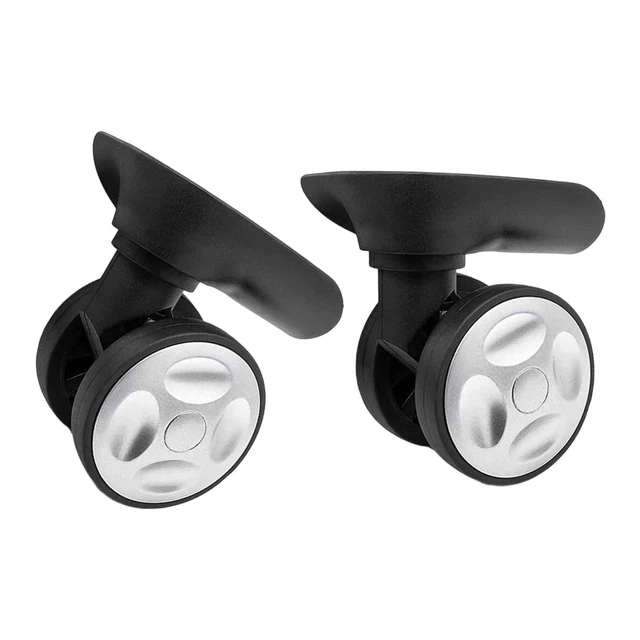2 Roues De Remplacement Universelles Pour Valise – 5,4x4,6x10,2 Cm, Noires