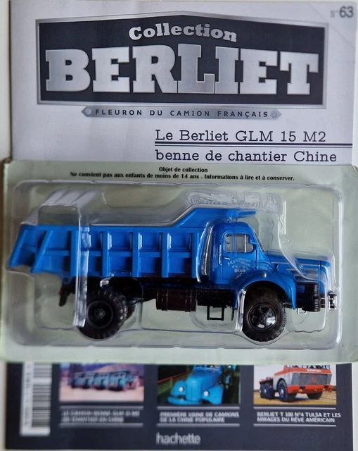 Modèle Réduit IXO 1/43 Berliet GLM 15 M2 Benne - Camion Français En Bois, Neuf