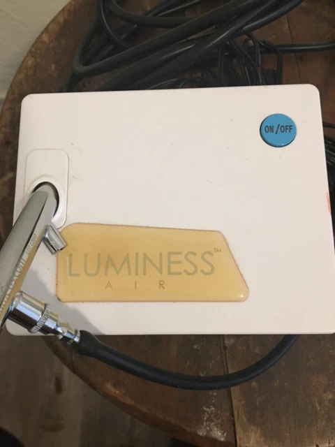 Compresor de sistema de bronceado aerógrafo Luminess, manguera y cable para pistola de maquillaje bronceado