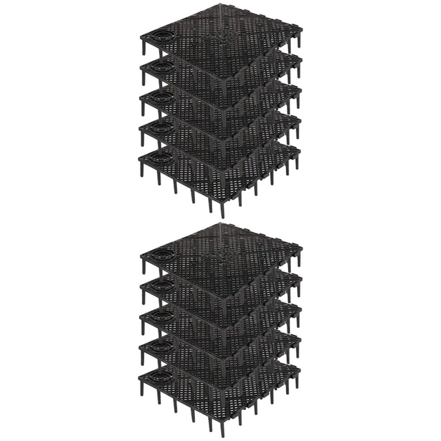 20 Pcs Filter Plate Black PVC Bottom Filter Board Filter Plate Fish Tank