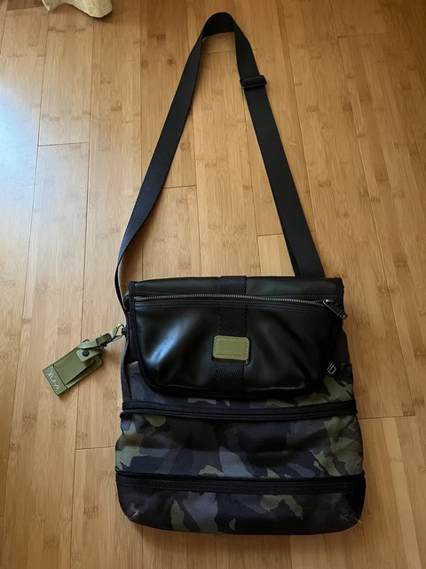 Preowned TUMI Alpha Bravo Travis Crossbody Expandable Messenger Bag Camo