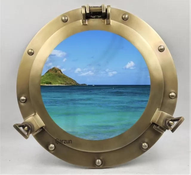 New Design Antique Maritime Nautical Ship Boat Wall Mirror Brass Porthole Mirror