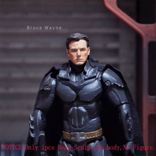 Delicate Painted 1/18 Scale Batman Wayne Ben Affleck Head Sculpt 3.75" Figure