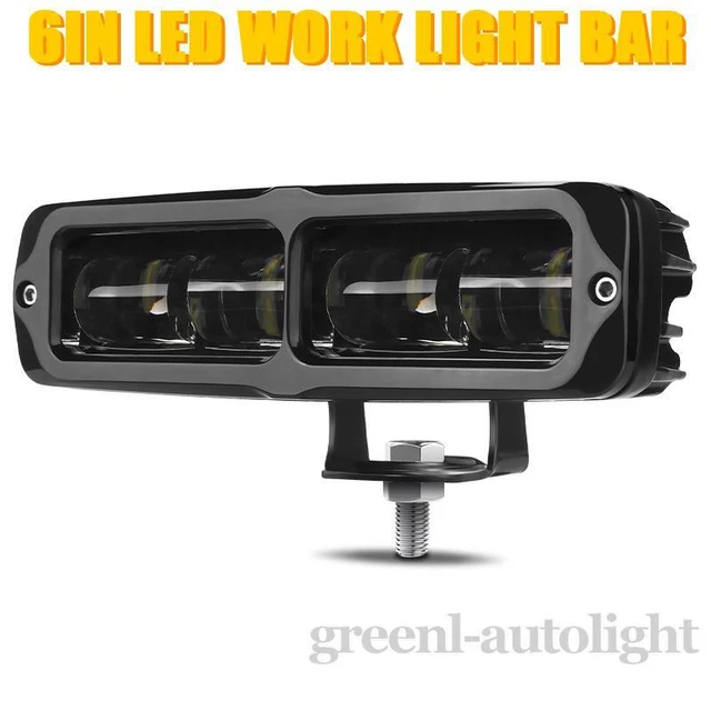 6inch LED Driving Work Light Bar Fog Pod Spot Offroad White Truck SUV ATV UTV US