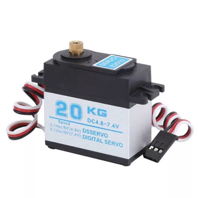 20Kg Metal Gear Digital High Torque Speed Servo Wasserdicht für 1/10 1/8 RC Car