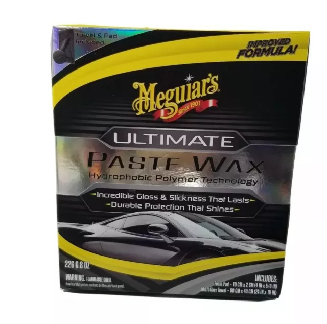 Meguiar's Ultimate Paste Wax, Long-Lasting, Easy to Use Synthetic