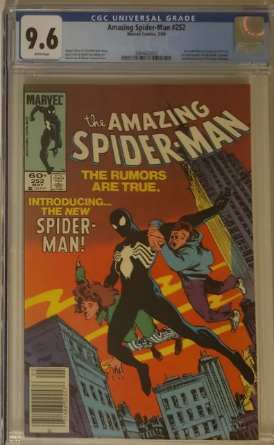 Amazing Spider-Man 252 Cgc 9.6 Newsstand White Pages Marvel Comics 1984 Major🔑