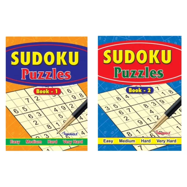 2 X Large Print Sudoku Puzzle Books Book 234  Puzzles A4 Pages Fun Trivia 2