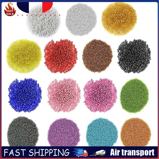 1200pcs/Pack 2mm Charm Mini Beads DIY Bracelet Necklace for Jewelry Making Craft