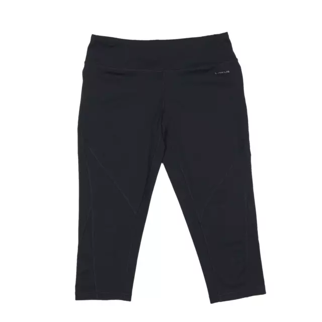 Pantaloncini sportivi Linkus 3/4 neri sottili da donna S W28