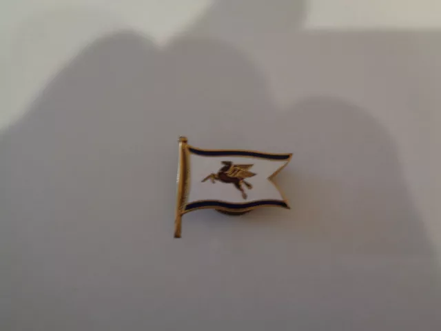 Mobil Oil Company Flying Red Pegasus Marine Ship Captains Hat Flag Pin