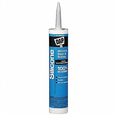 Dap Silicone Sealant: Window, Door & Siding, Gray, 10 oz, Cartridge  8643 Dap