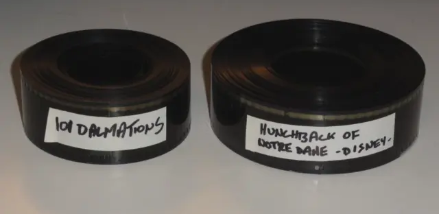 DISNEY 35mm Theatrical Film Trailer lot 101 Dalmations & Hunchback of Notre Dame