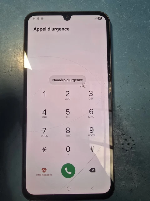 Original Ecran LCD Et Vitre Tactile Noir Avec Chassis Pour Samsung Galaxy A03 A035f Gh81 21625a Non Eu Samsung