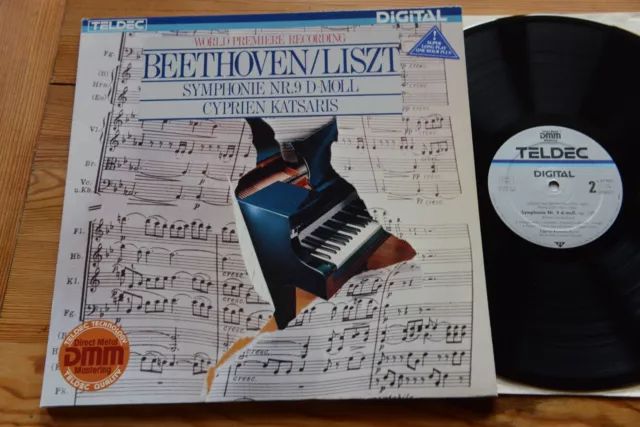 CYPRIEN KATSARIS Beethoven / Liszt Symphonie Nr. 9 LP Teldec 6.42956