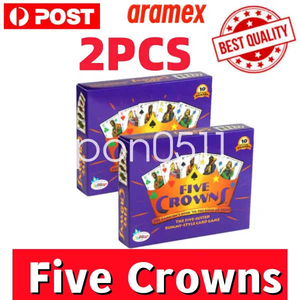 2X Five Crowns Card Game 5 Suites Classic Original Family Party Rummy Style Play