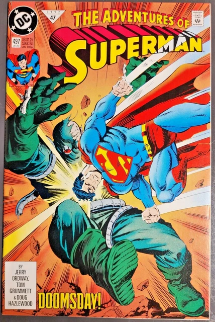 * (NM 9.6) Adventures of SUPERMAN 497 WP 1992 Jerry Ordway DOOMSDAY !!! *