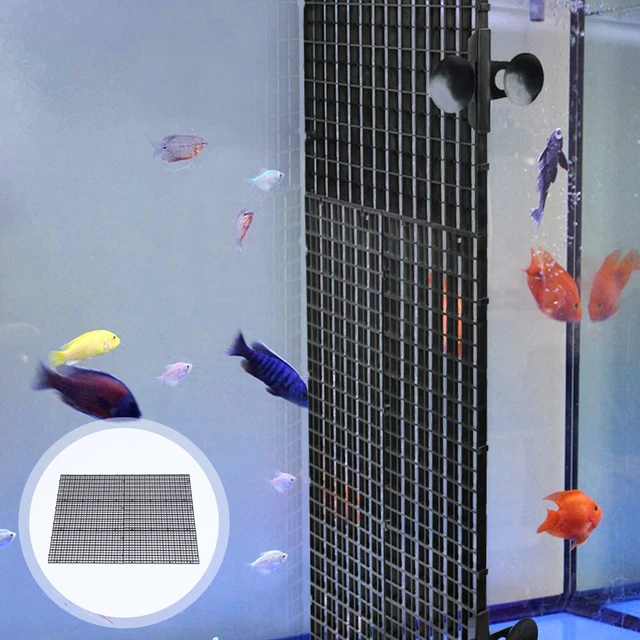 Plastic Grid Fish Tank Divider Decor Acrylic Filter Water Pump