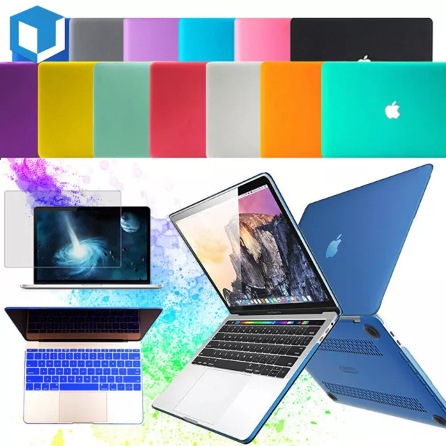 Rubberized Hard Case Shell+Keyboard Cover+LCD Film Macbook Air/Pro 13"14"15"16"