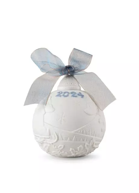 New Lladro Ltd Ed 2024 Annual Christmas Ball #18480 Brand New In Box Save$$ F/Sh