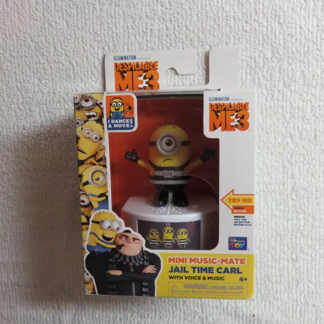 Brand New - Despicable Me 3 - Deluxe Talking Jail Time Carl Minion Action Figure