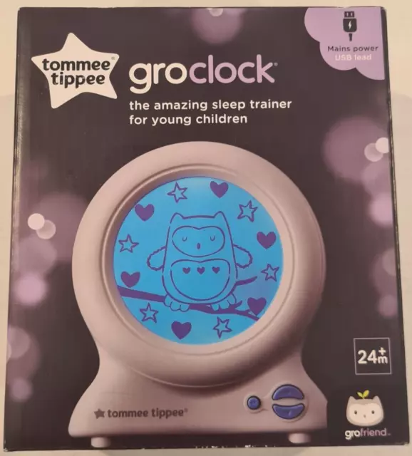 Tommee Tippee Baby/Kids Digital Alarm Gro Clock/Sleep Trainer Night Light 24m+