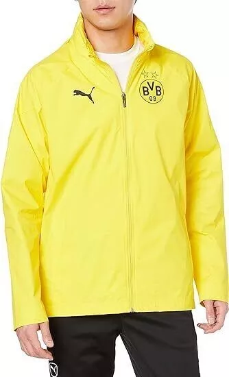 Puma BVB Borussia Dortmund Regenjacke Allwetterjacke Jacke gelb Gr. XL