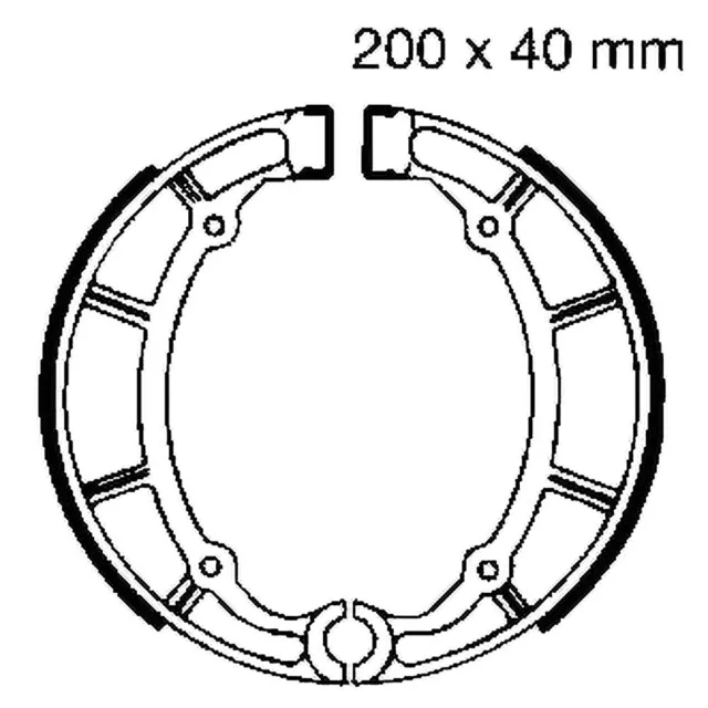 Paire Mâchoires de Frein EBC Y515 732.69.37 pour Yamaha 750 XV Virago 1992-1997