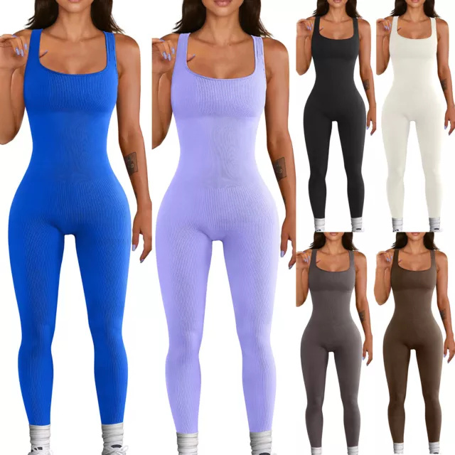 One Piece Women Yoga Set Gym Workout Sports Suit Sleeveless