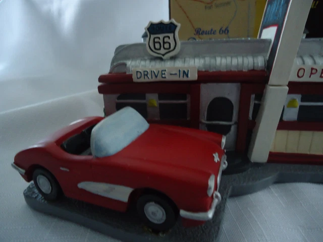 Route 66 Corvette Trinket Box Vintage Cracker Barrel NIB