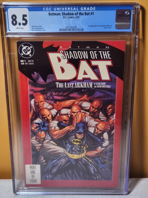 Shadow Of The Bat 1 CGC 8.5 1st Jeremiah Arkham & Zsasz 🔥COMBINE SHIPPING $13