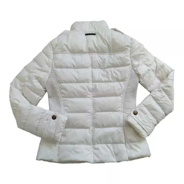 Burberry Brit Bomber jacket Nova check Women's Puffer Down Jacket white Size XS 3