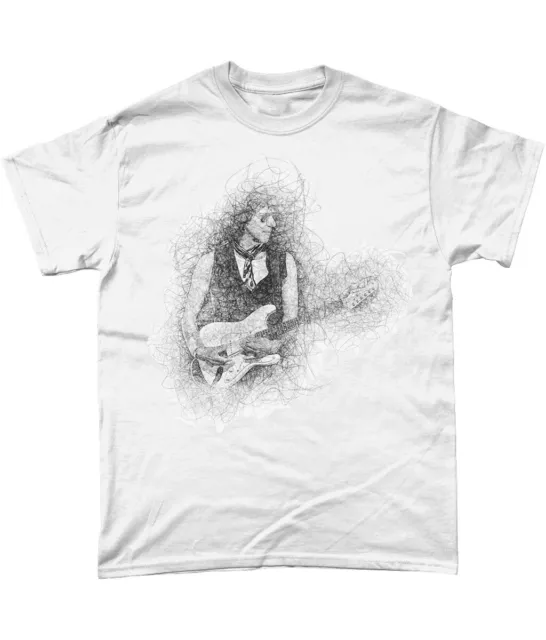 Jeff Beck B/W Sketch T Shirt Yardbirds