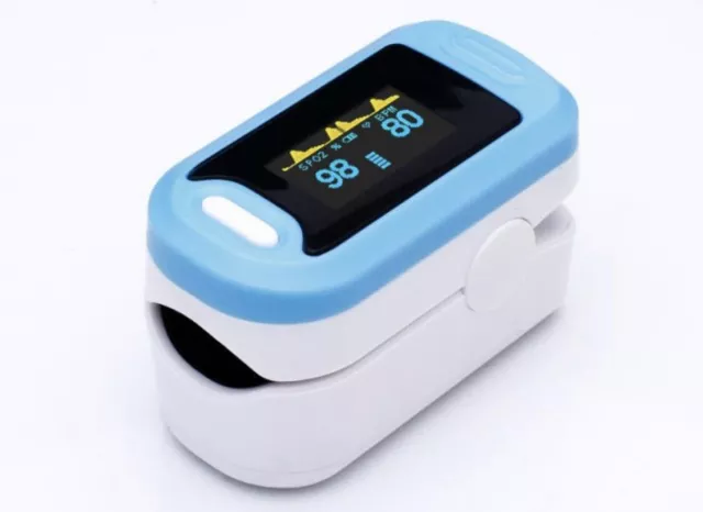 OLED Finger Pulse Oximeter Blood Oxygen SpO2 Monitor PR Respiratory Rate 2