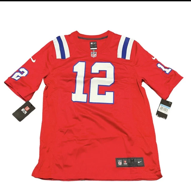 1x NFL New England Patriots Tom Brady 12 Nike On Field Jersey M 479423-657