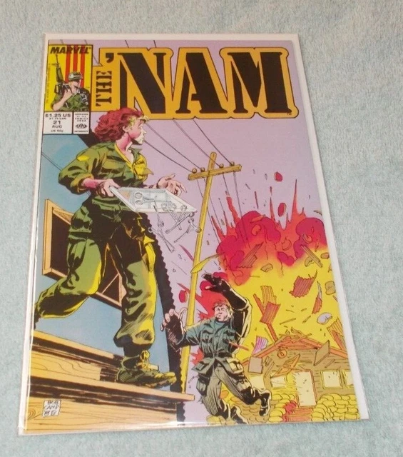 The Nam # 21 1988 Marvel War Comic Doug Murray Fine+ (Thank You Vets!)