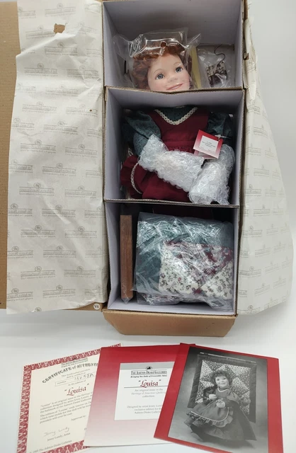 The Ashton Drake Galleries Louisa Porcelain Doll American Quilting Vintage 1995