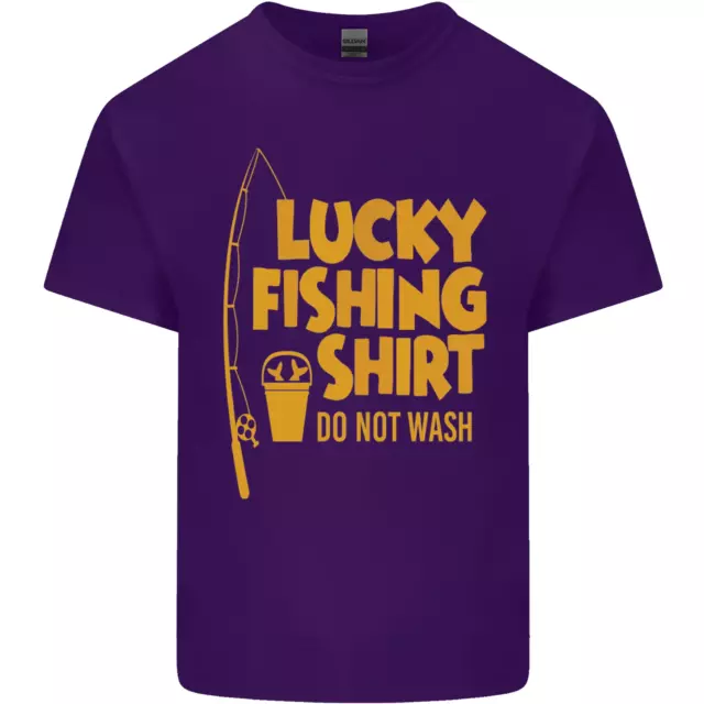 T-shirt top da uomo in cotone Lucky Fishing Fisherman divertente 12