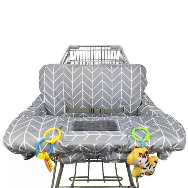 Shopping Cart Cover for Baby ICOPUCA Cotton High Chair Cover, Reversible, Mac...