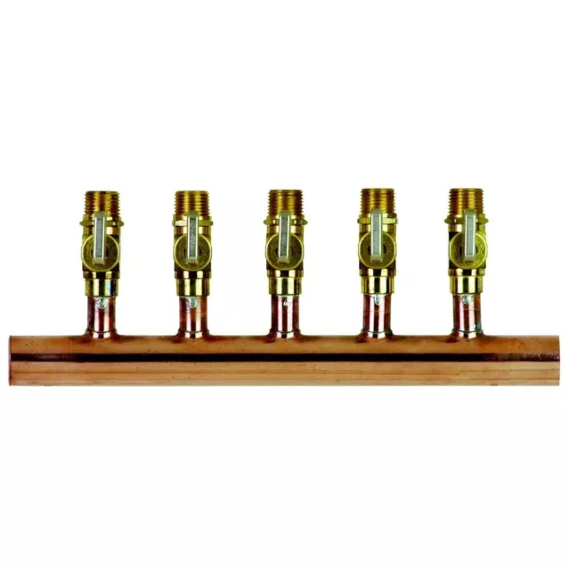 Sioux Chief - 675-V20544 - Manifold 5Port 1Msx1Ms Ball Vlv Mip